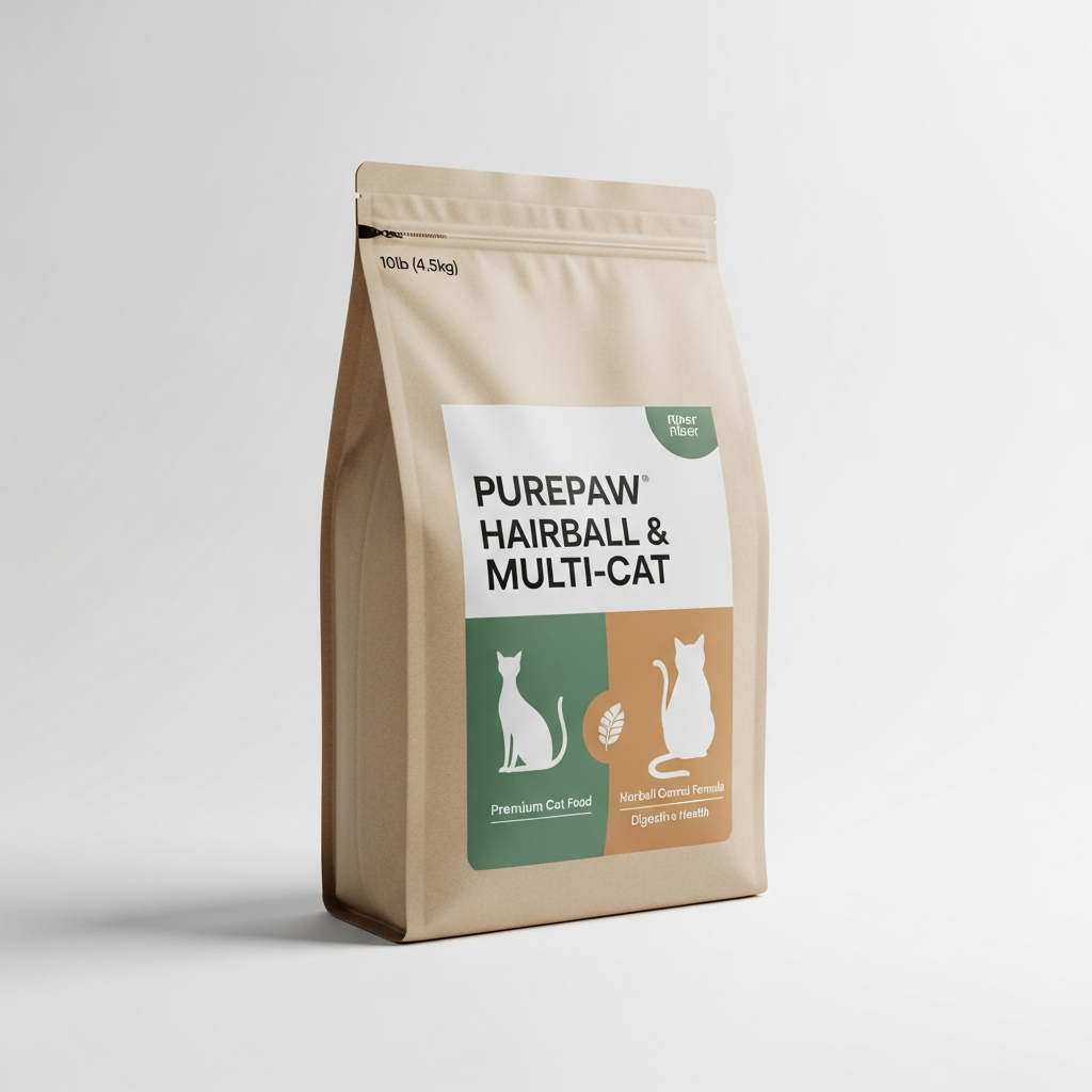 PUREPAW HAIRBALL & MULTI-CAT RECIPE — Royal Canin Cat Food Alternative